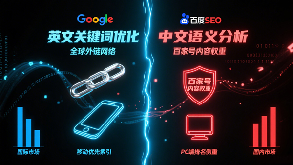谷歌SEO与百度SEO的区别