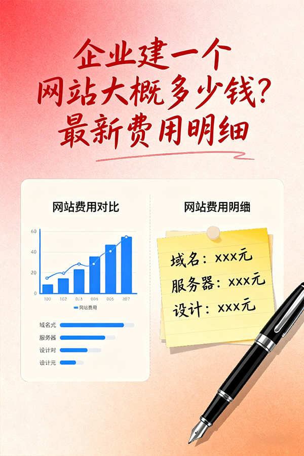 企业建一个网站大概多少钱？最新费用明细