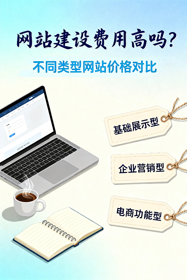 网站建设费用高吗？不同类型网站价格对比
