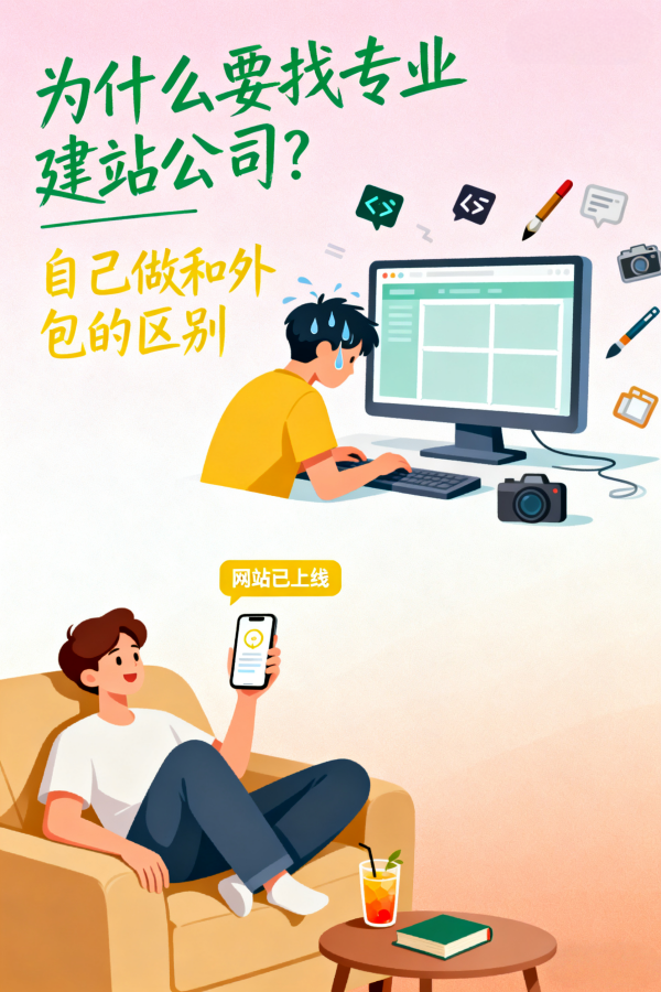 为什么要找专业建站公司？自己做和外包的区别