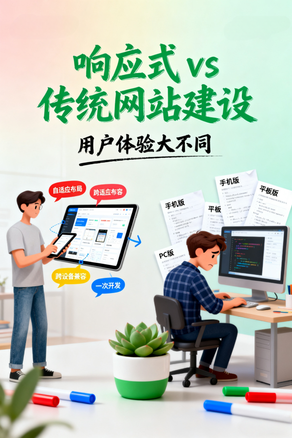 响应式网站建设与传统网站建设的区别