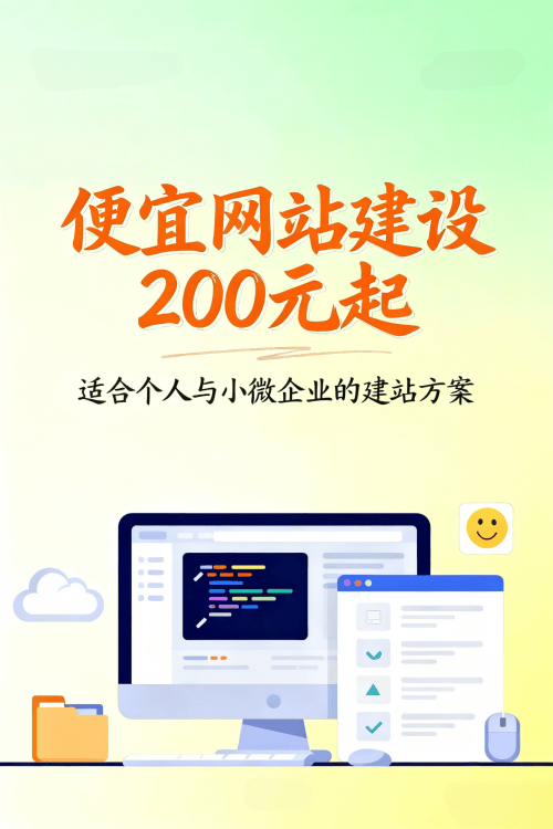 便宜网站建设200元起,适合个人与小微企业的建站方案