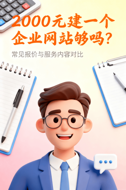 2000元建一个企业网站够吗?常见报价与服务内容对比