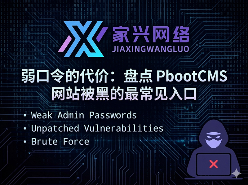弱口令的代价:盘点 PbootCMS 网站被黑的最常见入口.jpg 弱口令的代价:盘点 PbootCMS 网站被黑的最常见入口.jpg