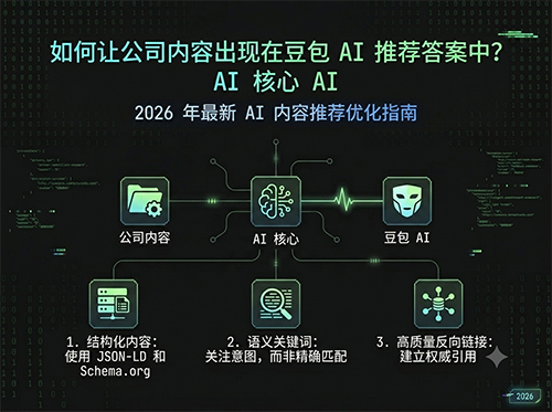 如何让公司内容出现在豆包AI推荐答案里?2026最新AI内容推荐优化指南.jpg 如何让公司内容出现在豆包AI推荐答案里?2026最新AI内容推荐优化指南.jpg